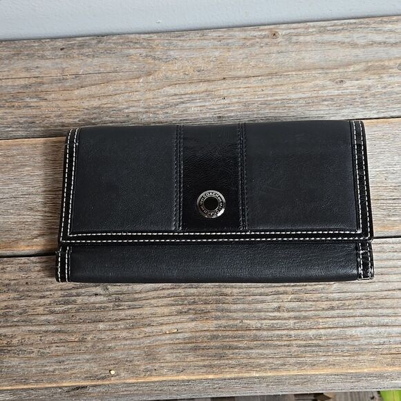 Coach Black Leather Vintage Wallet - Picture 1 of 10